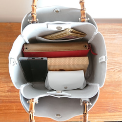 Creema限定　福袋　選べるカラー20色　2wayバンブートートとコロンとミニ財布UB-12 受注製作 5枚目の画像