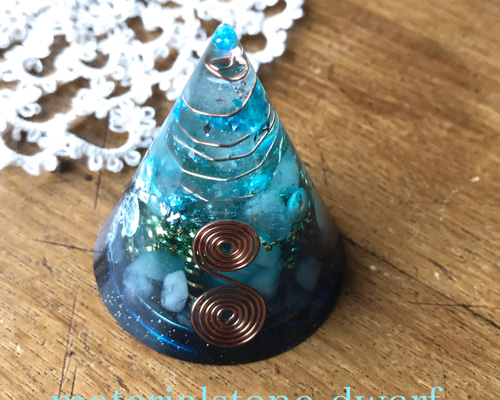 薔薇のオルゴナイト【小サイズ・海からの宝物】 薔薇のオルゴナイト