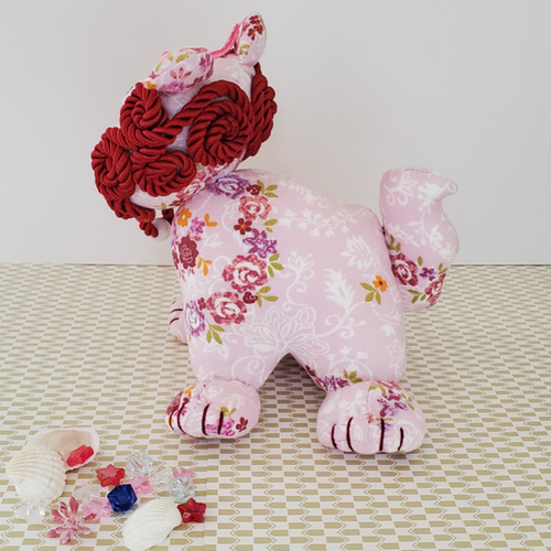 沖縄】シーサー〈ピンク/ブルー〉 ぬいぐるみ Miwa&きんたろいも