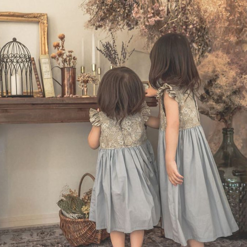 リバティショルダーフリル dress 子供服 cokka 通販 12354532