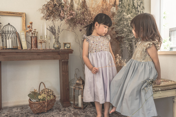 リバティショルダーフリル dress 4枚目の画像