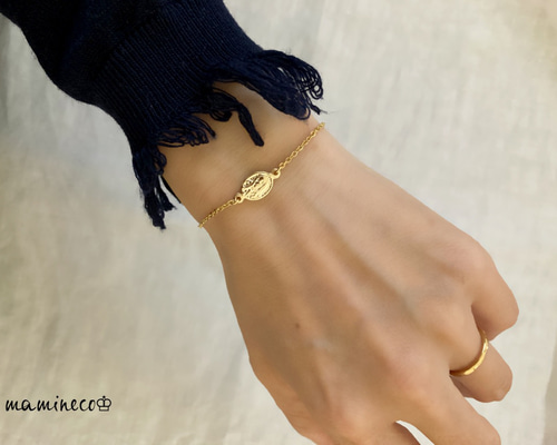 MaisonKITSUNE　ネイビー＆ゴールドブレスレット 新作！】Maison Kitsune メゾンキツネ☆Festive ブレスレット