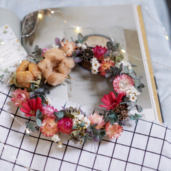 未完待續 | 暖心的冬日 乾燥花 花圈 拍攝道具 牆面裝飾 禮物 送禮 婚禮布置 辦公室小物 繡球 居家 現貨 第5張的照片