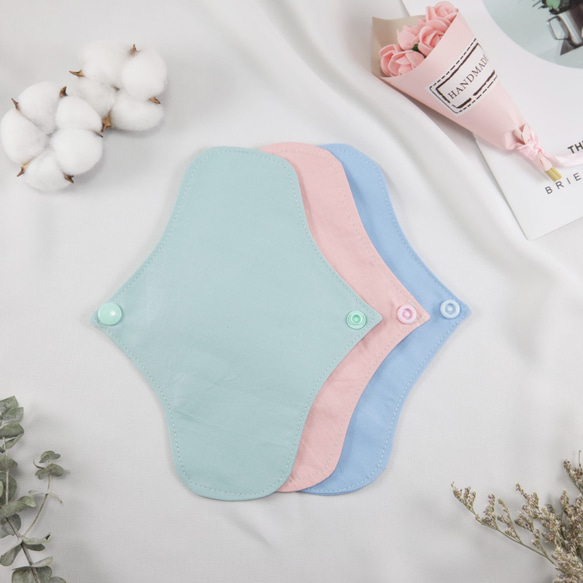 布護墊 20cm×1片 布衛生棉 Panty Liner ผ้าอนามัยแบบซักได้ สำหรับสาวสาย 第1張的照片