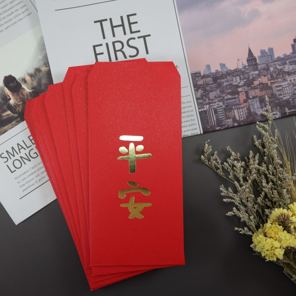 客製化 發紅包專屬設計-燙金顏色可選 超厚質感紅包袋100入 Customized red envelope 第5張的照片