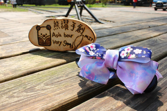 peony Floral  Bow Hair Accessories,  Twist Banana Clip,  Giv 4枚目の画像