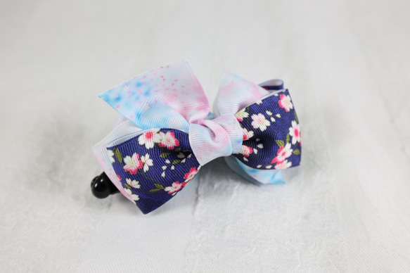 peony Floral  Bow Hair Accessories,  Twist Banana Clip,  Giv 8枚目の画像