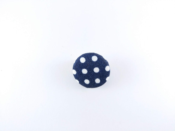 snow Brooch cloth button. Fabric Badge . Cloth Button Pack 1枚目の画像