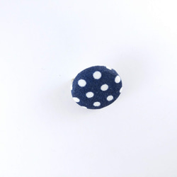 snow Brooch cloth button. Fabric Badge . Cloth Button Pack 2枚目の画像