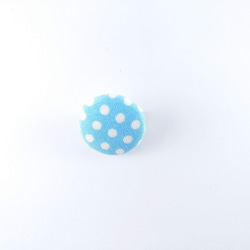 dot. cloth button. Fabric Badge . Cloth Button Pack  Button 2枚目の画像