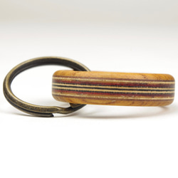 horisontal stripe wooden ring　WR-KK 2枚目の画像