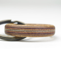 horisontal stripe wooden ring　WR-NA 2枚目の画像