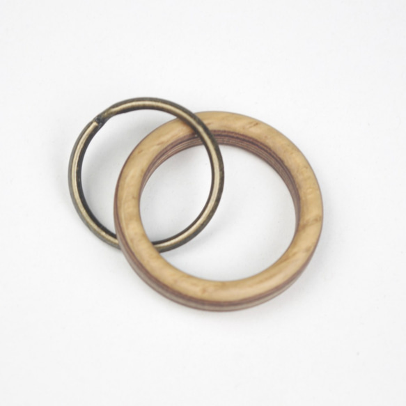 horisontal stripe wooden ring　WR-NA 3枚目の画像