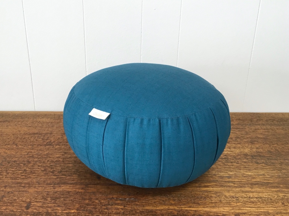 座禅用ざぶとん（ 坐蒲 ）綿紬【 藍 】