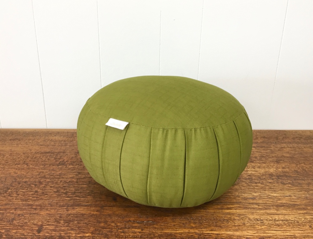 座禅用ざぶとん（ 坐蒲 ）綿紬【 うぐいす 】