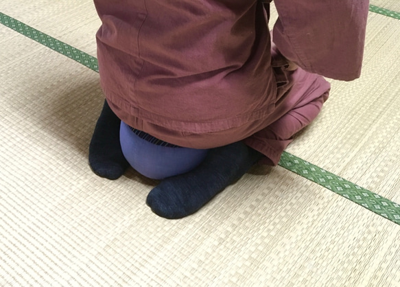 正座用ざぶとん (ちび座蒲) 会津木綿【レッド】 5枚目の画像