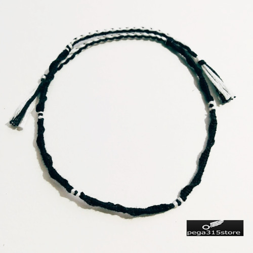 送料無料】アンクレット ミサンガ 2本ラインデザイン 2本セット