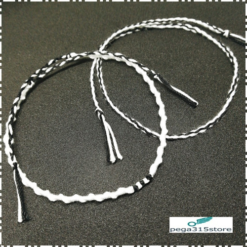 送料無料】アンクレット 足首 ミサンガ 3本ライン 2本セット メンズ