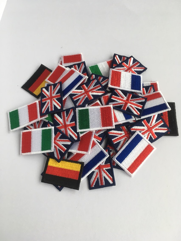 国旗ワッペン(小)3枚セット ワッペン・アップリケ マルタ