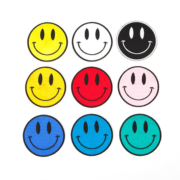スマイルワッペン(大) ワッペン・アップリケ マルタししゅう 通販
