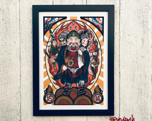 六韜大黒天 アート作品 51×46mm 1_2d93886c214a9fbb0b10eff52945