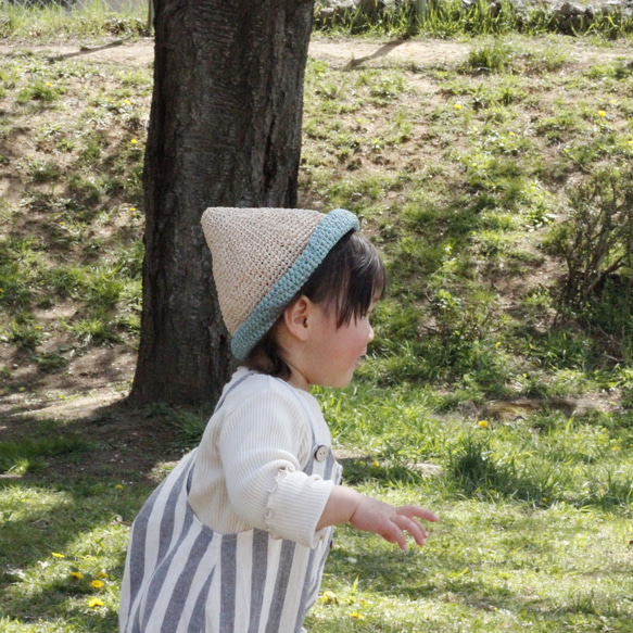 とんがり麦わら帽子 9枚目の画像