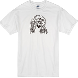 BOB MARLEY T-SHIRT 手繪 設計 ICONA 限量發售 GILDAN 第1張的照片