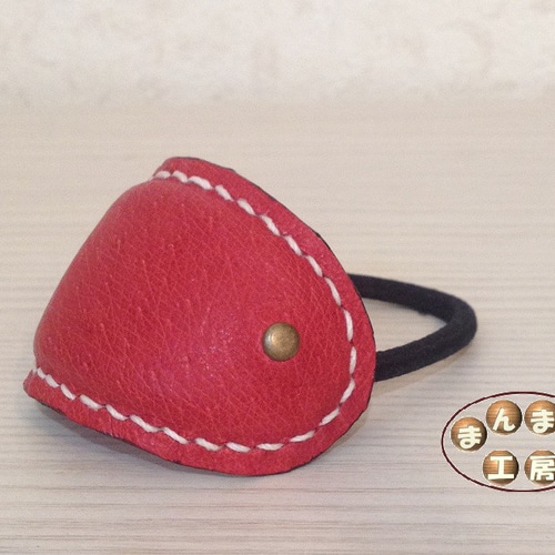 シンプル　レザー　ヘアゴム シンプルなレザーヘアゴム ヘアゴム 工房マル 通販 5291685｜Creema