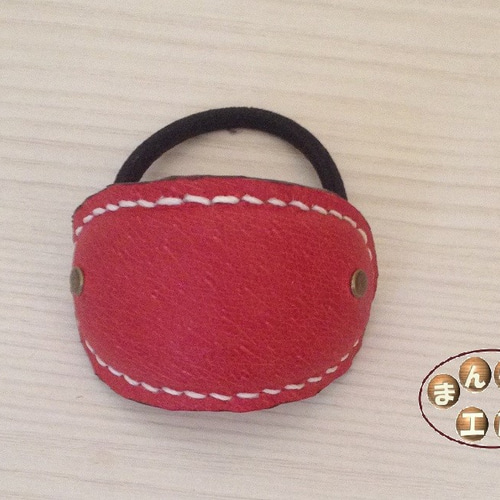 シンプル　レザー　ヘアゴム シンプルなレザーヘアゴム ヘアゴム 工房マル 通販 5291685｜Creema