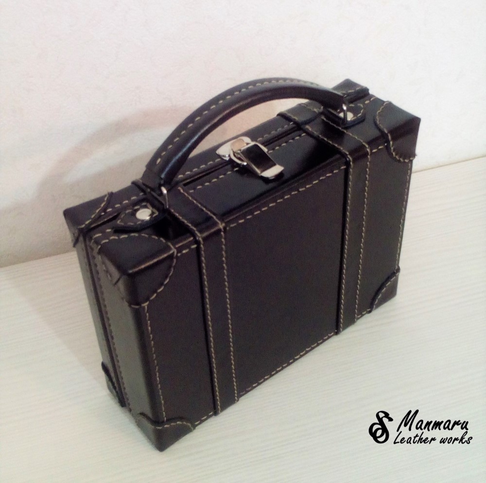 【美品】MARUZEN マルゼン 本革 アタッシュケース レザートランク シーザー［バロンII］本革製トランク型アタッシュケース 40cm