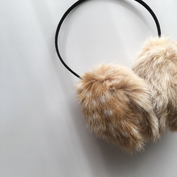 イヤーマフ バンビファー イヤーマフラー 耳あてフェイクファー