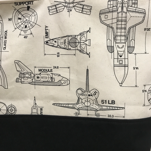 シャトル&ロケット design 生成色 ピアニカケース 2枚目の画像