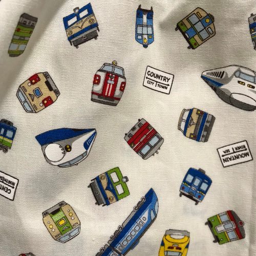 【オーダー品】新幹線　ホワイト　スモック　色違いあり オーダー品】新幹線 ホワイト スモック 色違いあり 幼稚園