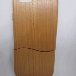 【送料無料】 iphone6/さくらんぼの木（チェリー） ウッドケース　s7 7枚目の画像