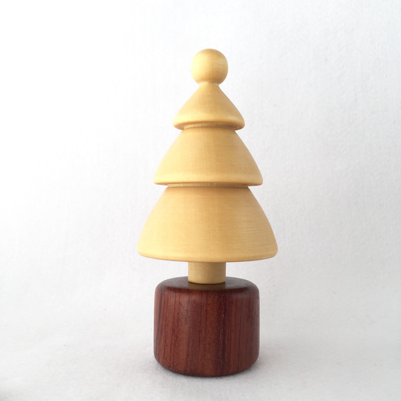 Ｃreema限定☆天然木（無垢材） のクリスマスツリーとスノーマン 2枚目の画像