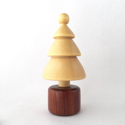 Ｃreema限定☆天然木（無垢材） のクリスマスツリーとスノーマン 4枚目の画像