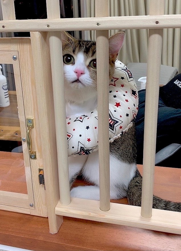 ★ 猫の侵入防止柵 L型キッチンカウンター・入り口用 ★ 