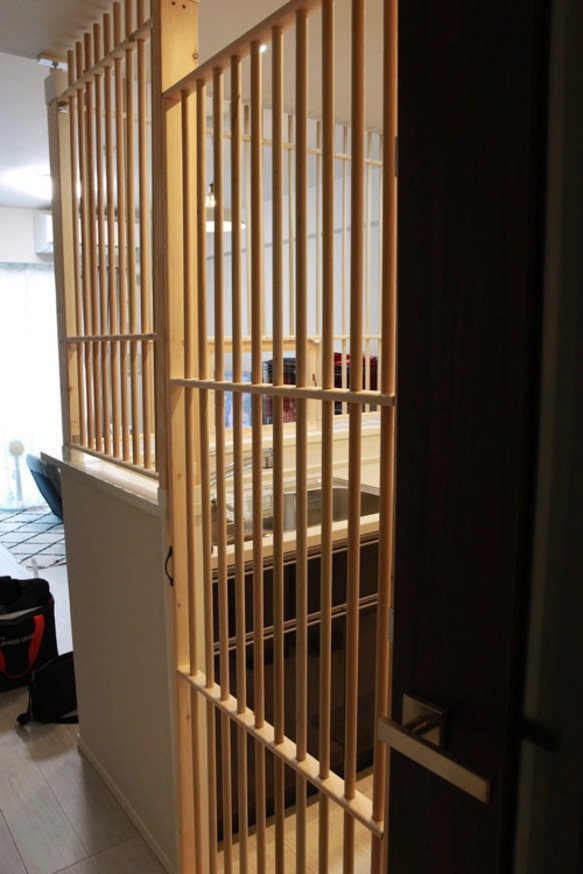 ★ 猫の侵入防止柵 L型キッチンカウンター・入り口用 ★ 