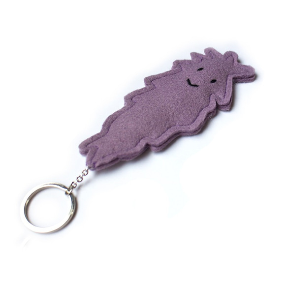 小毛怪鑰匙圈 / 紫色 第2張的照片