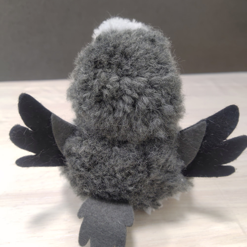 オキナインコ グレー ぬいぐるみ 羊毛フェルト きくらげ 通販 11048551