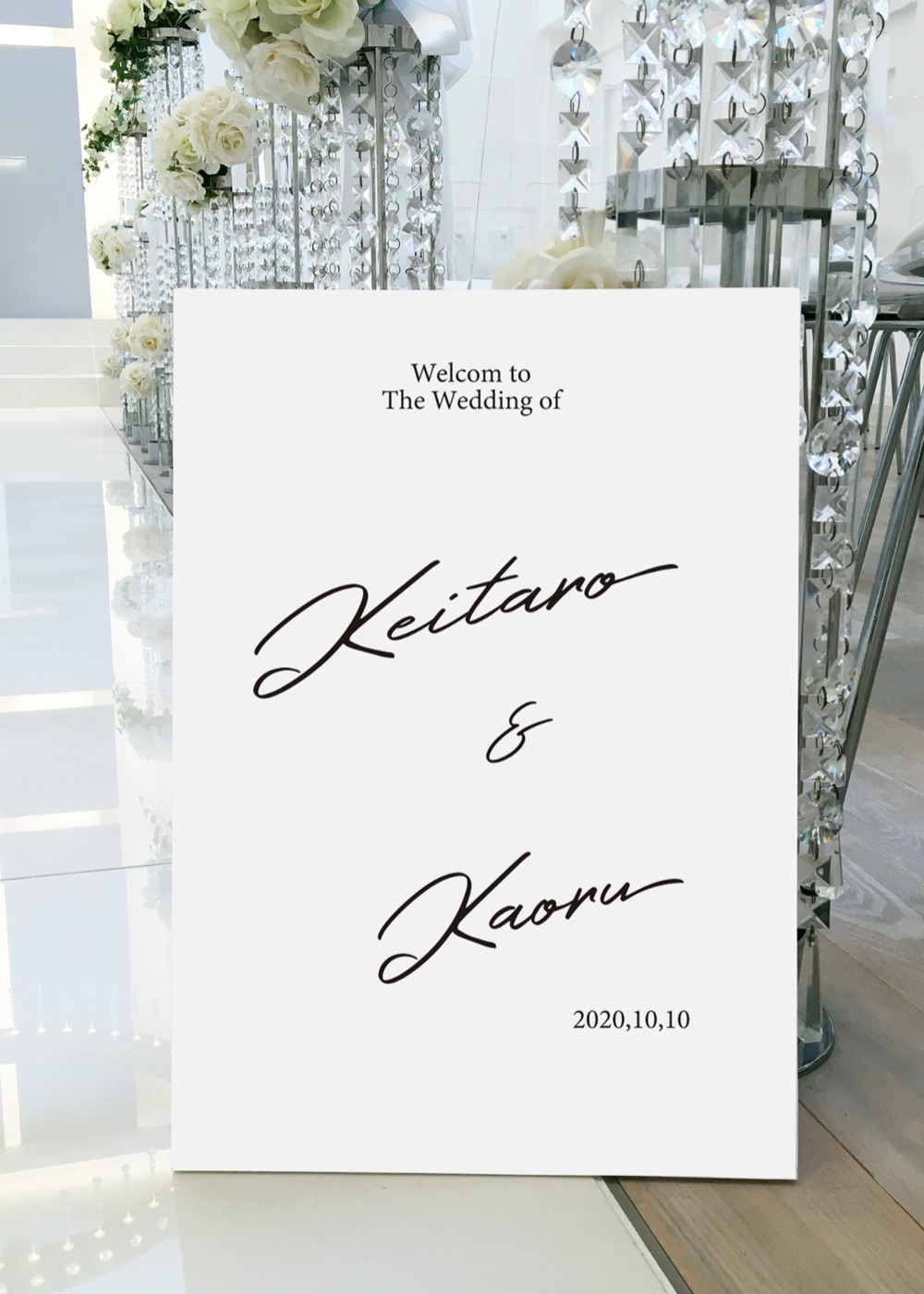 【ウェエルカムボード手書き文字風        Ω