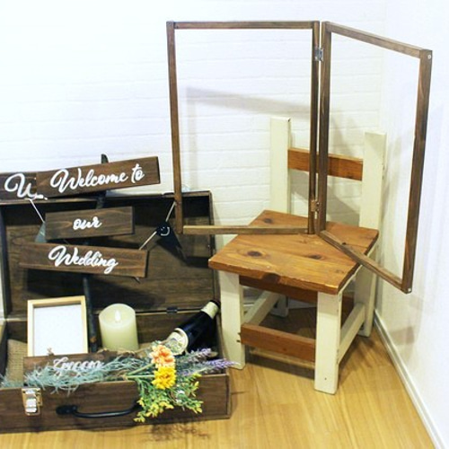 ウェルカムスペースを演出するディスプレイ用 少人数挙式【30名様