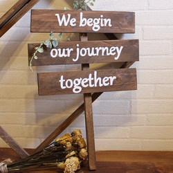 手に持てるコンパクトサイズ。We begin our journey together【wood-item-5】 1枚目の画像