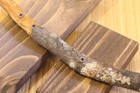 木のウェルカムボード 手に持てるコンパクトサイズ ウェルカムスペースや受付に【wood-item-10】 3枚目の画像