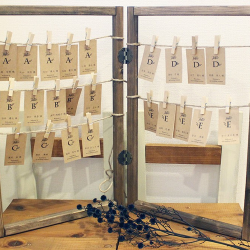 エスコートカード【30名分】＆ディスプレイセット すぐにウェルカム