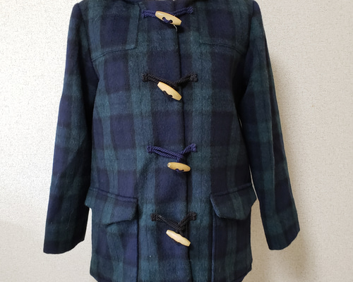 チェック柄ダッフルコート コート nodoka 通販 8409793｜Creema(クリーマ)