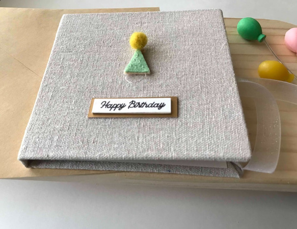 小小生日帽的祝福 |手工卡片|生日卡|Handmade Birthday card 綠色 第2張的照片