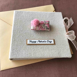 Love You、Mom|手作りカード|母の日|母の日カードパステルピンク 2枚目の画像