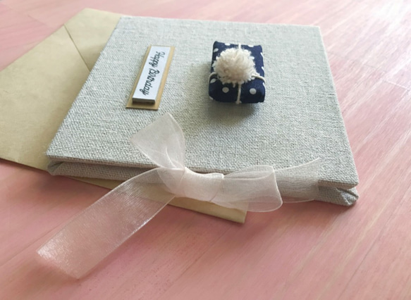 一個小禮物的祝福|手工卡片|生日卡|Handmade Birthday card/藍點 第4張的照片