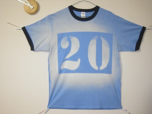 １点  リンガー【爽】ラージゼッケン２０　　涼/キュート/サーフィン/かき氷/子供/ワンピ/海/サマー/爽/ブルー/夏